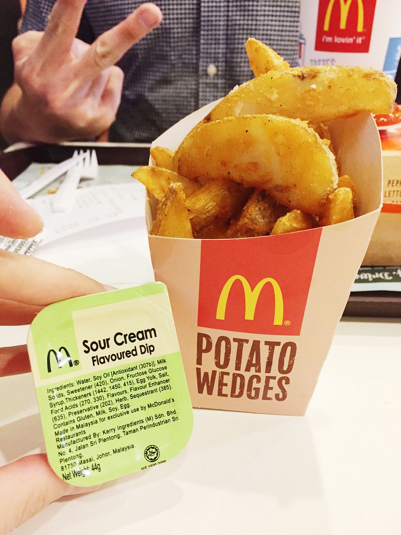 Mcdonald new potato wedges and burgers?! Life of a Typical Couple